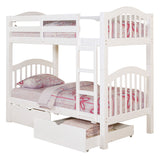 Heartland White Finish Twin/Twin Bunk Bed