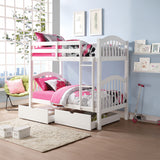 Heartland White Finish Twin/Twin Bunk Bed