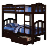 Heartland Espresso Finish Twin/Twin Bunk Bed