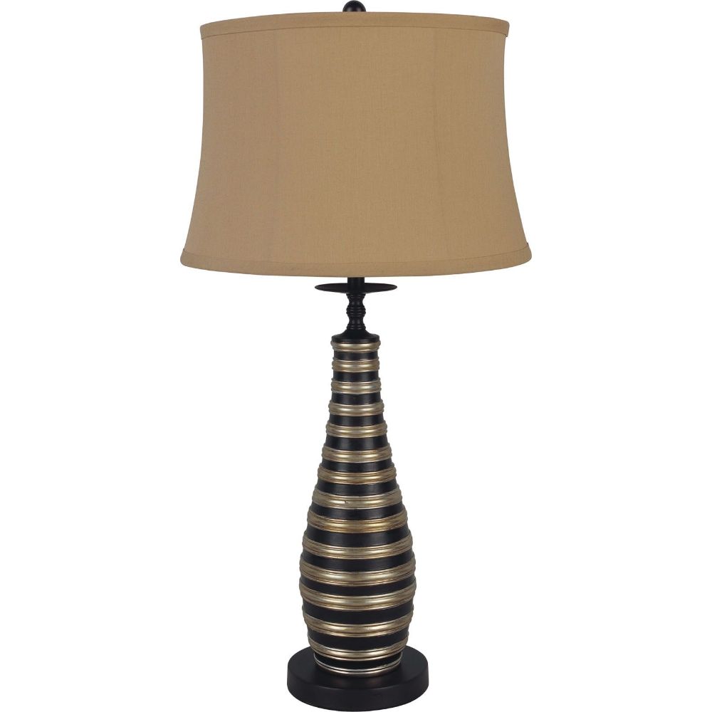 Luka Poly Finish Table Lamp (2Pc)