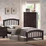 San Dark Walnut Finish Marino Twin Bed