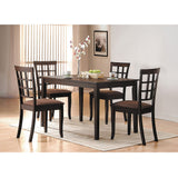 Cardiff Espresso Finish Dining Table