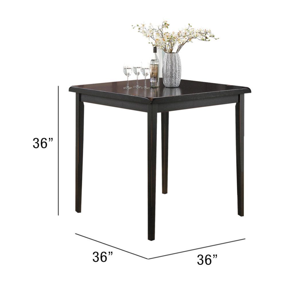 Gaucho Black Finish Counter Height Set