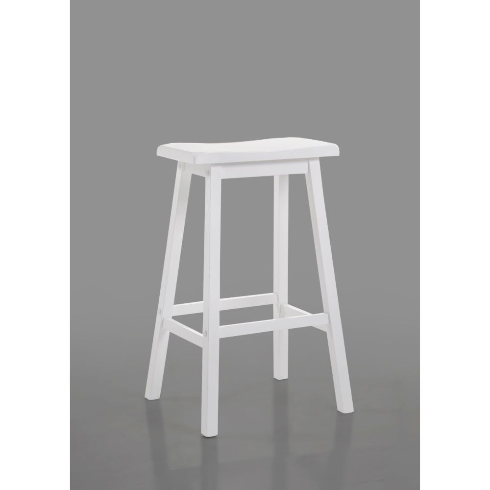 Gaucho White Finish Bar Stool (2Pc)