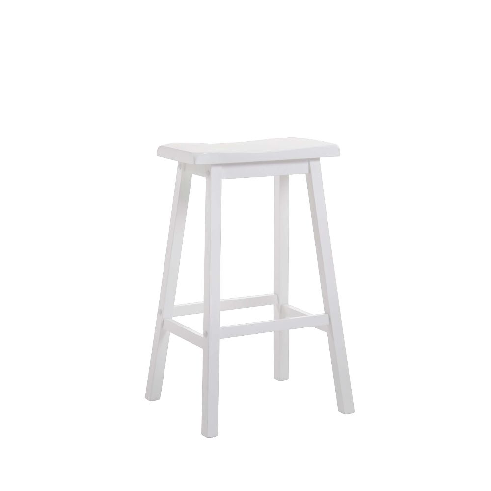 Gaucho White Finish Bar Stool (2Pc)