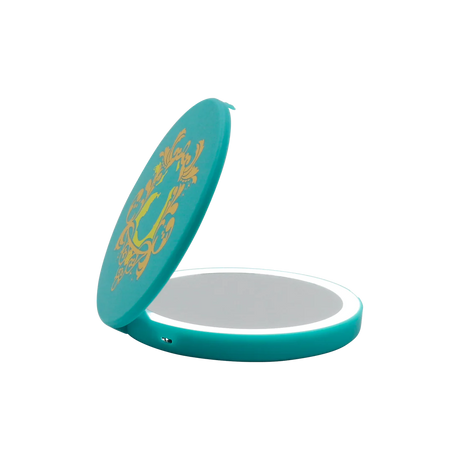 Jasmine Compact Mirror with Wireless Power Bank Charging Base