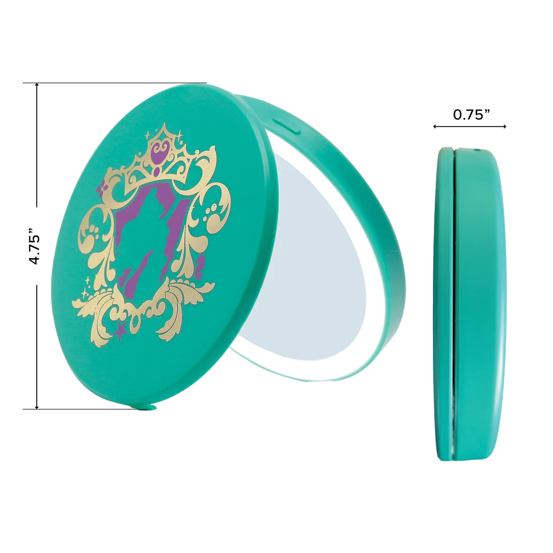 Ariel Compact Mirror with Wireless Power Bank Charging Base