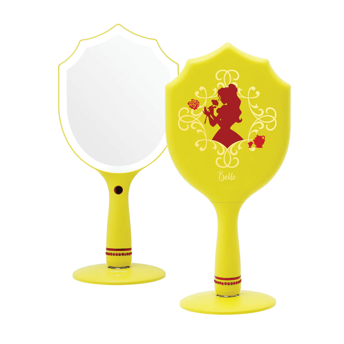 Belle LED Handheld Makeup Mirror With Standing Base