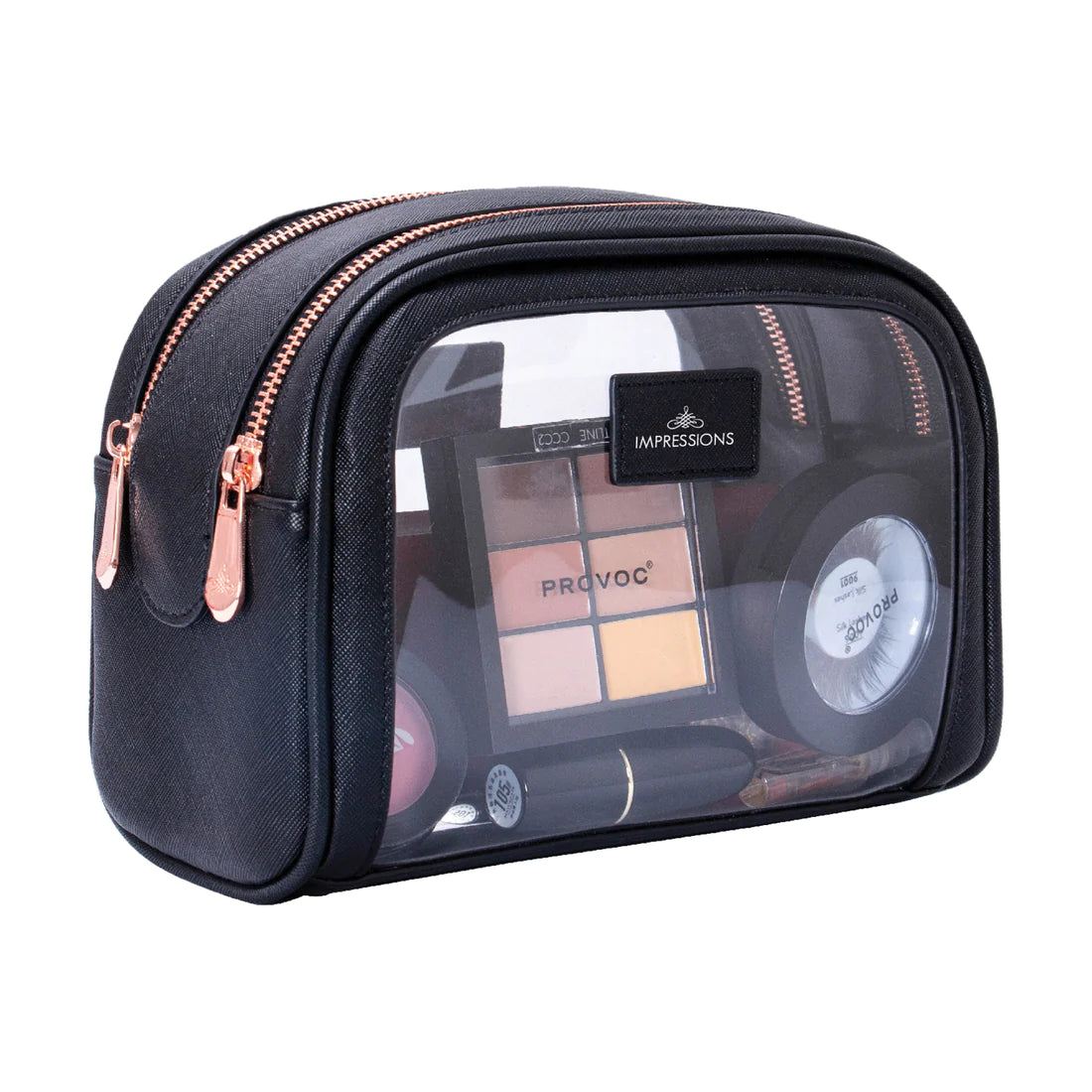 Monaco Double Zipper Cosmetic Case