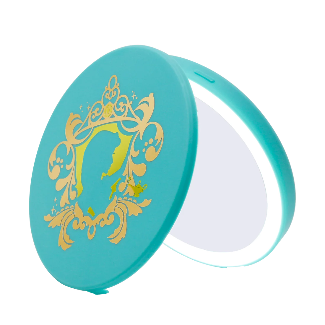 Jasmine Compact Mirror with Wireless Power Bank Charging Base