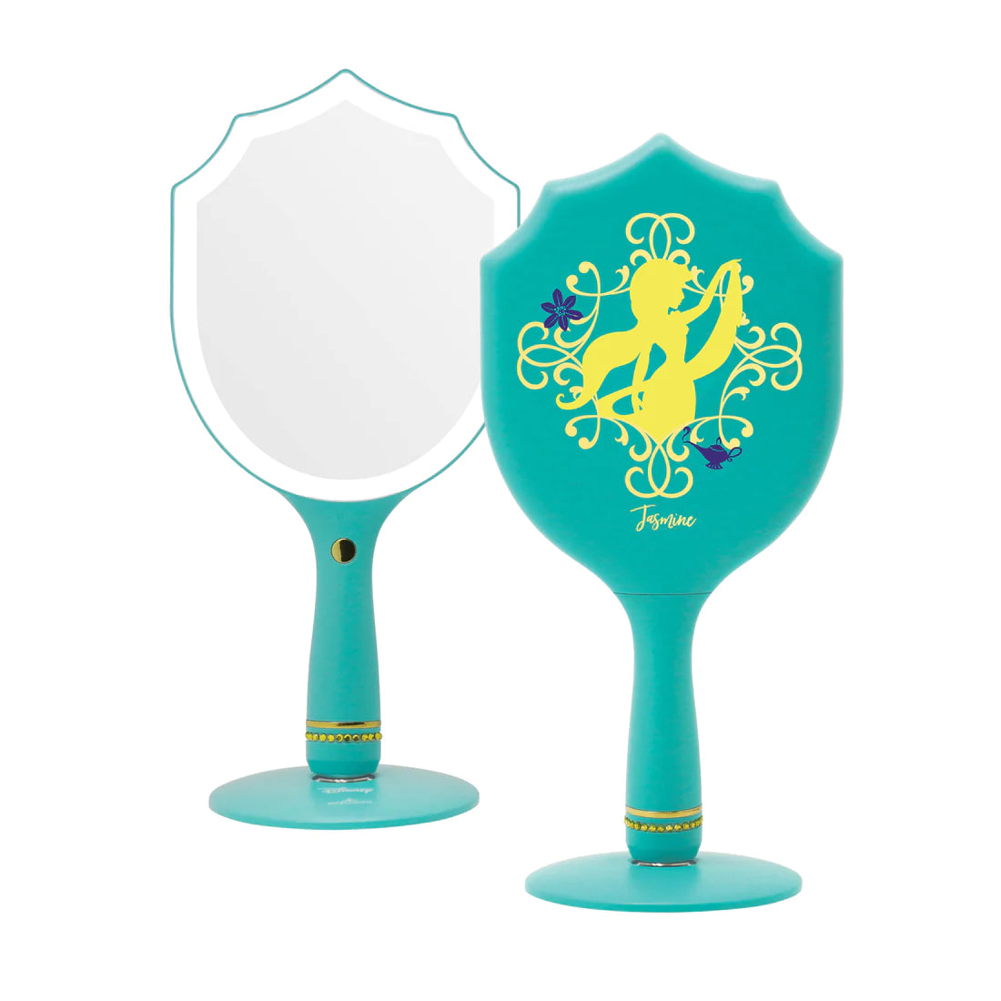 Jasmine LED Handheld Makeup Mirror With Standing Base