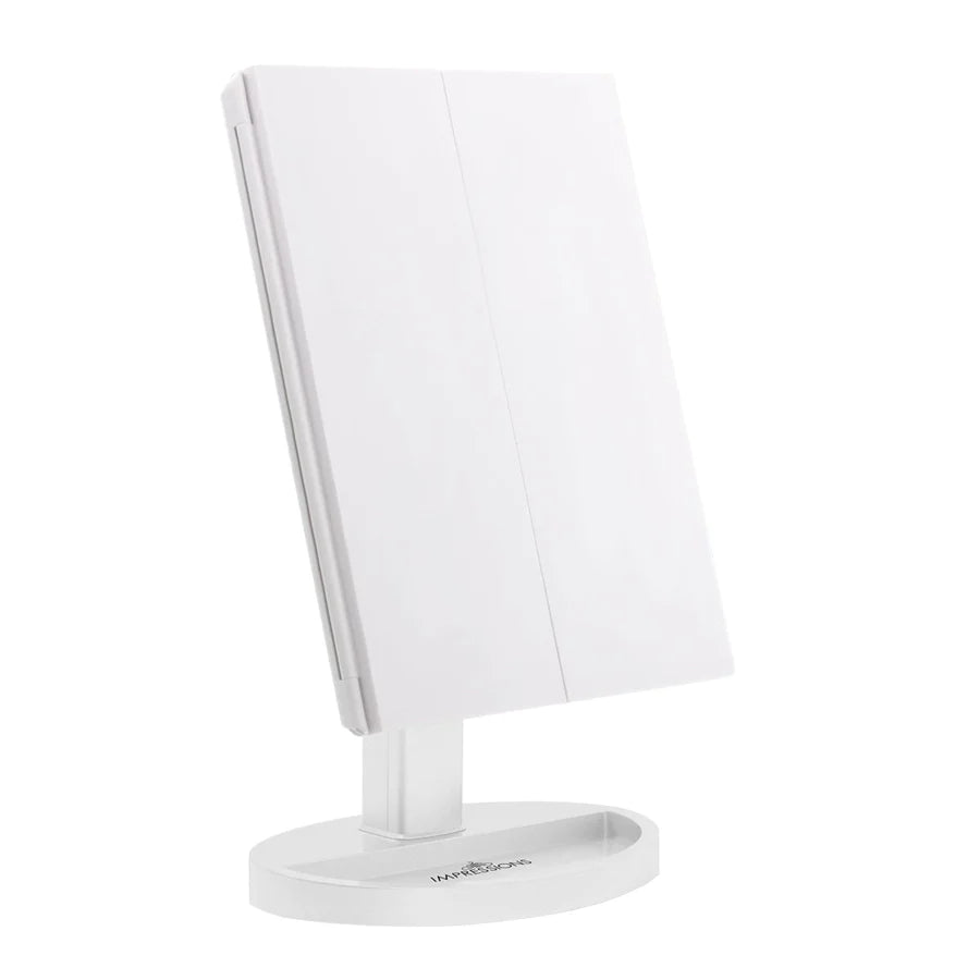 Touch Trifold XL Dimmable LED Makeup Mirror