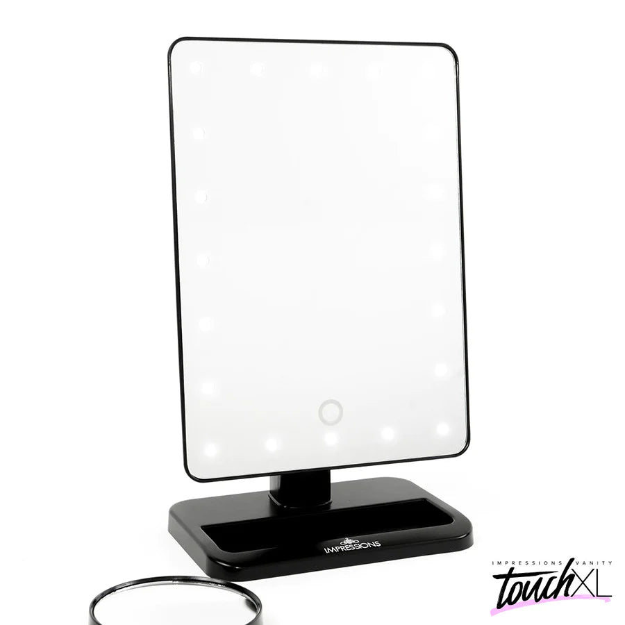 Touch XL Dimmable LED Makeup Mirror with Suction 5X