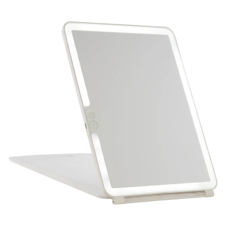 Touch Pad 2.0 Rechargeable LED Makeup Mirror with Flip Cover