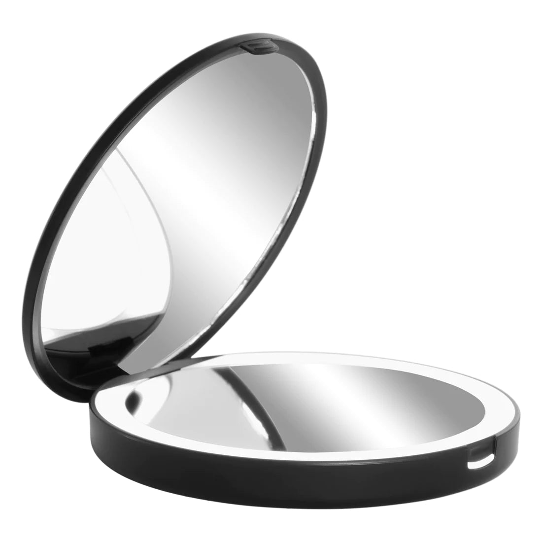 Solar Qi Wireless Charging Base LED Compact Mirror