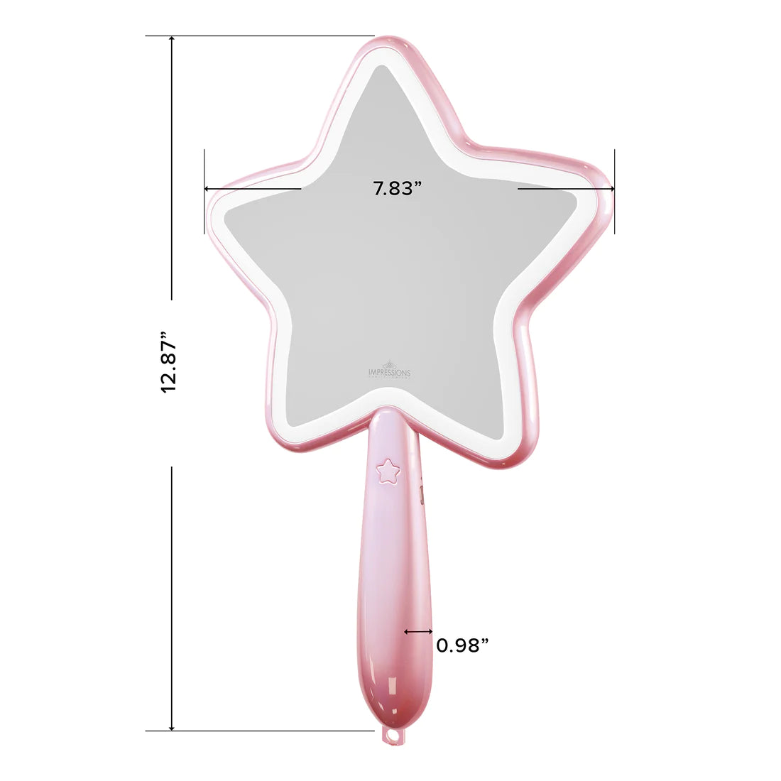 Starlet LED Handheld Makeup Mirror