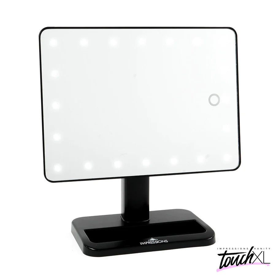 Touch XL Dimmable LED Makeup Mirror with Suction 5X