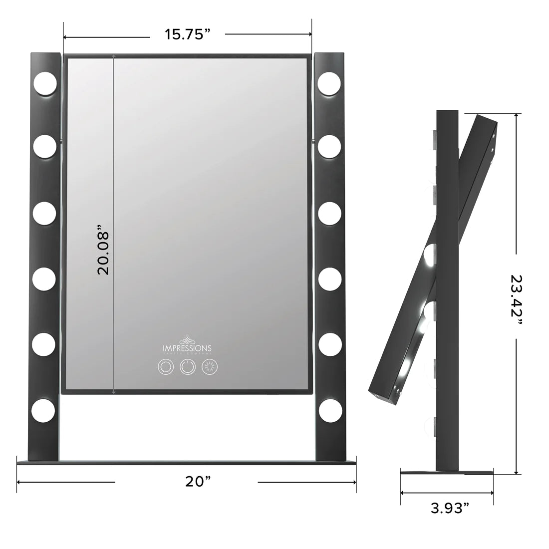 Cinématique XL Tri-Tone LED Makeup Mirror