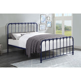 Bethany Blue Full Metal Platform Bed