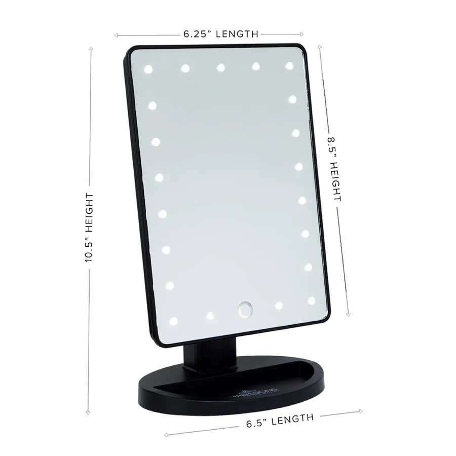 Touch 2.0 Dimmable LED Makeup Mirror in Matte