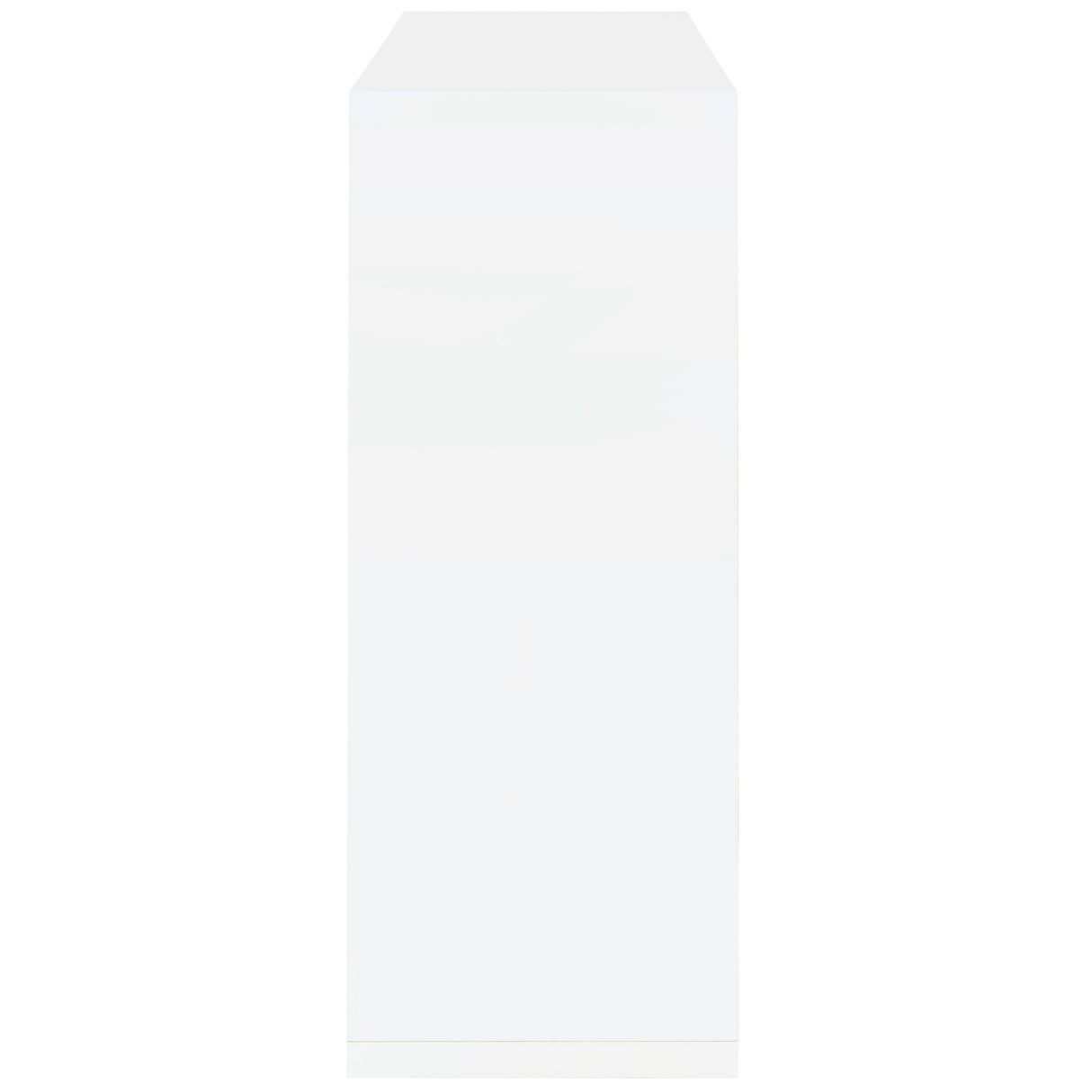 Prescott Rectangular 2-Shelf Bar Unit Glossy White