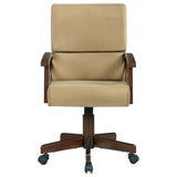 Marietta Upholstered Game Chair Tobacco And Tan