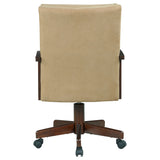 Marietta Upholstered Game Chair Tobacco And Tan