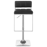 Alameda Adjustable Bar Stool Chrome And Black