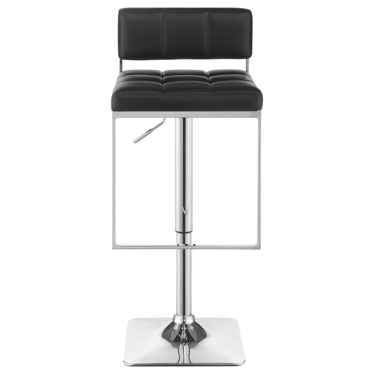 Alameda Adjustable Bar Stool Chrome And Black