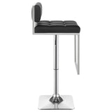 Alameda Adjustable Bar Stool Chrome And Black