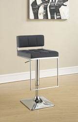 Alameda Adjustable Bar Stool Chrome And Grey