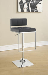 Alameda Adjustable Bar Stool Chrome And Grey