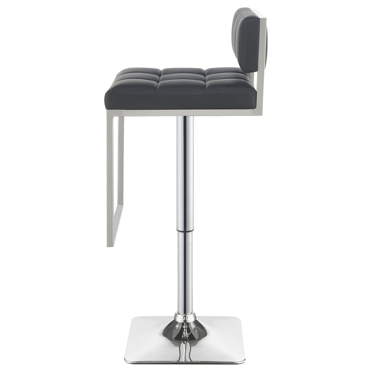 Alameda Adjustable Bar Stool Chrome And Grey