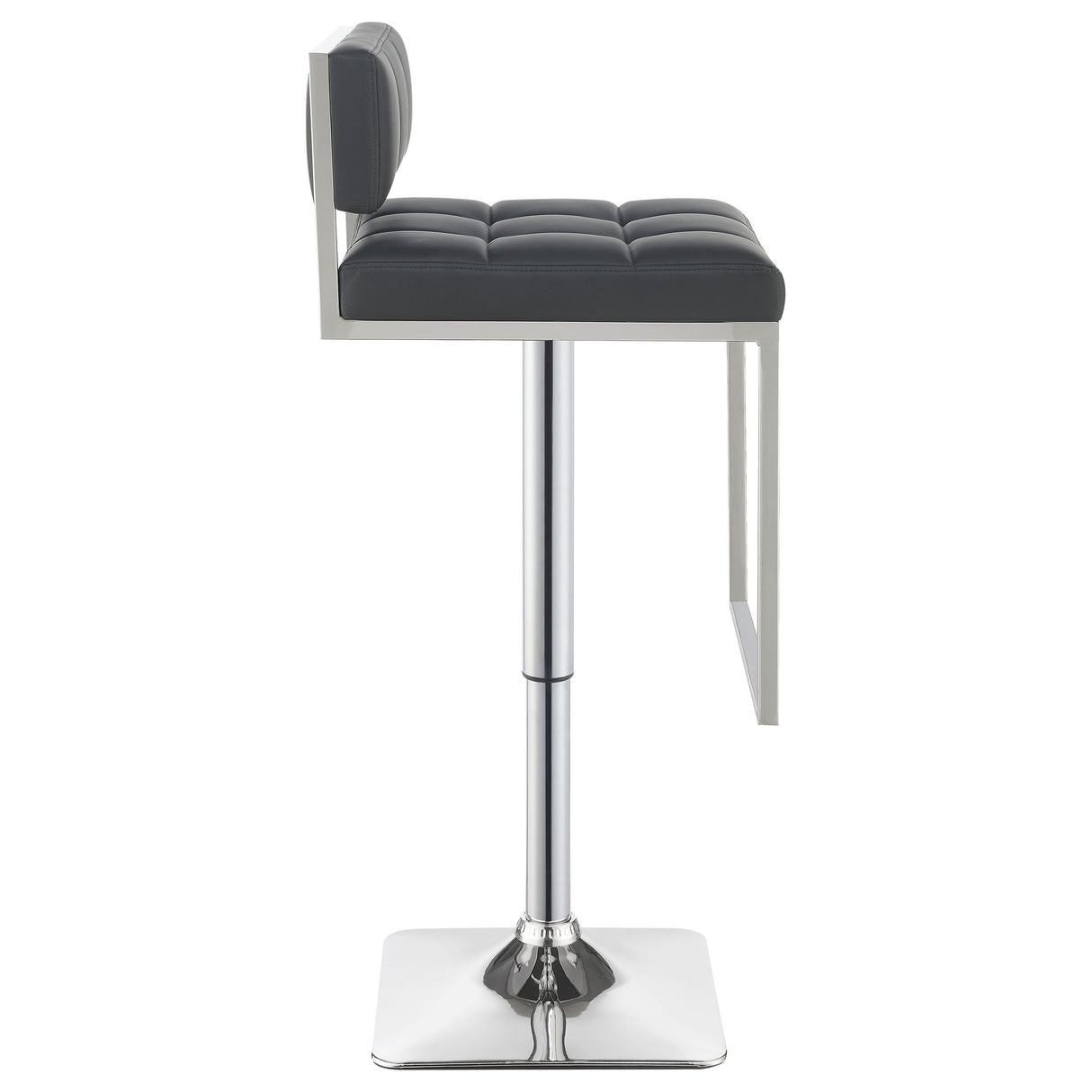 Alameda Adjustable Bar Stool Chrome And Grey