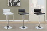 Alameda Adjustable Bar Stool Chrome And Grey