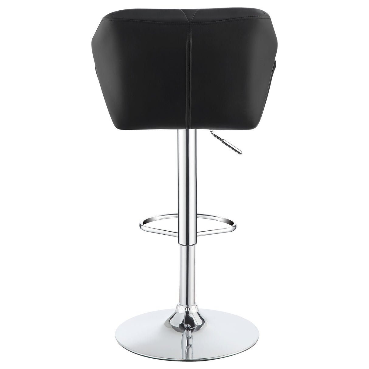 Berrington Adjustable Bar Stools Chrome And Black (Set Of 2)