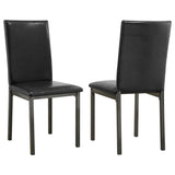 Garza Upholstered Dining Chairs Black (Set Of 2)