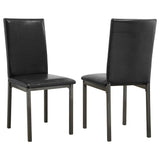 Garza Upholstered Dining Chairs Black (Set Of 2)