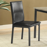 Garza Upholstered Dining Chairs Black (Set Of 2)