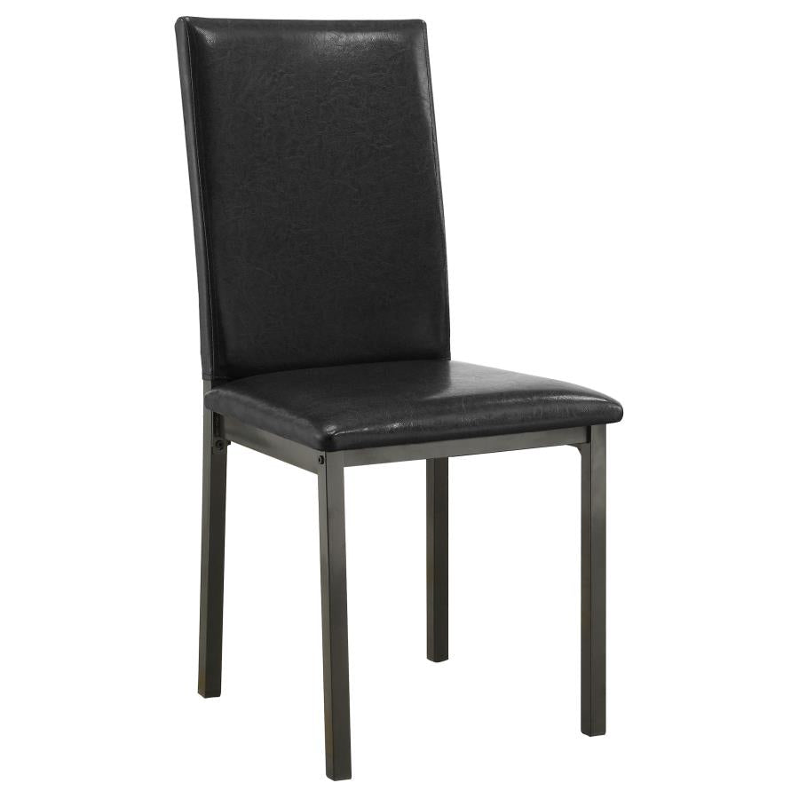 Garza Upholstered Dining Chairs Black (Set Of 2)