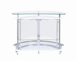 Amarillo 2-Tier Bar Unit White And Chrome