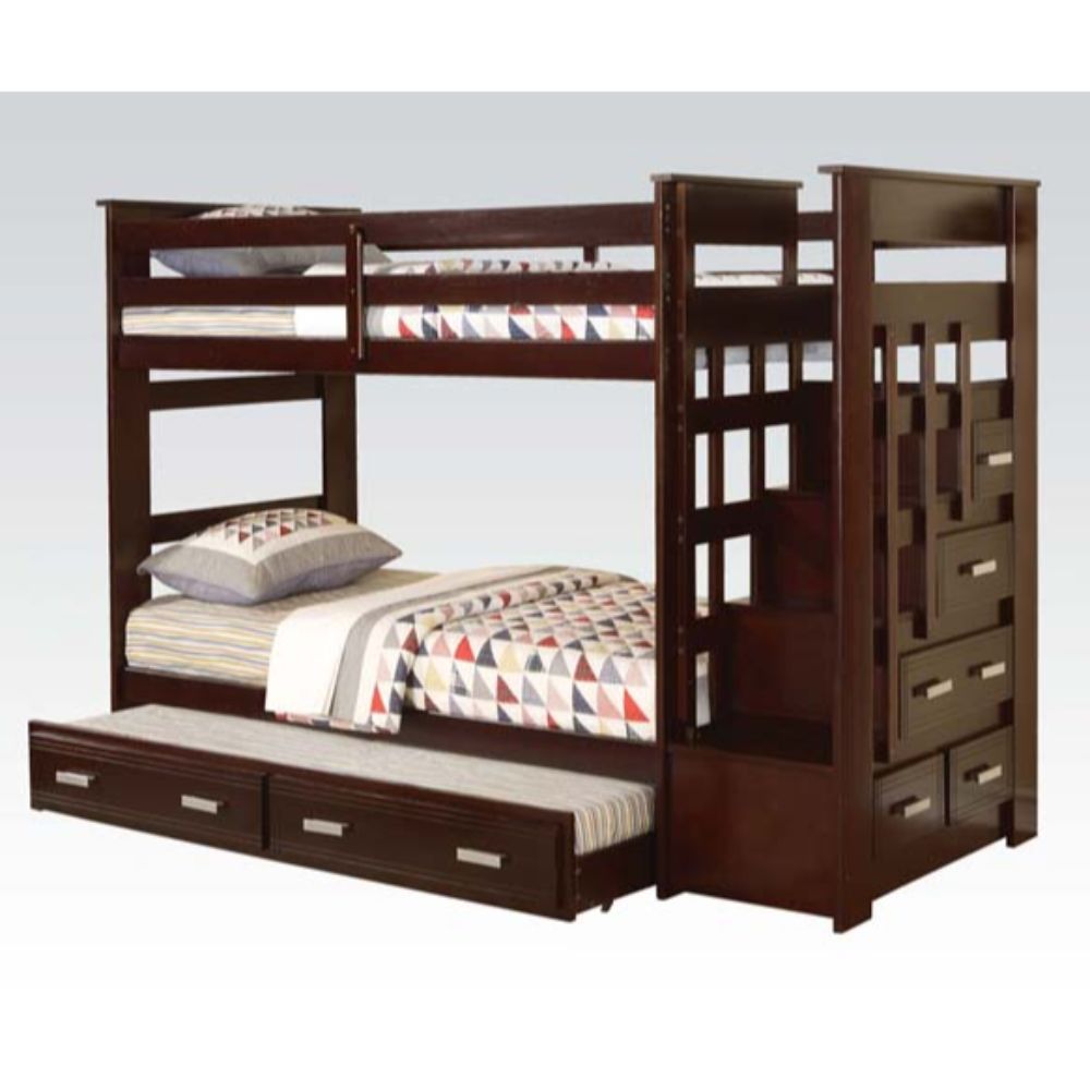 Allentown Espresso Finish Twin/Twin Bunk Bed & Trundle