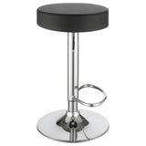 Ramses 29" Adjustable Bar Stool Chrome And Black