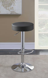 Ramses 29" Adjustable Bar Stool Chrome And Black