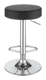 Ramses 29" Adjustable Bar Stool Chrome And Black