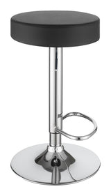 Ramses 29" Adjustable Bar Stool Chrome And Black