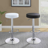 Ramses 29" Adjustable Bar Stool Chrome And Black