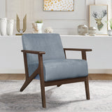 August Blue-Gray Accent Chair