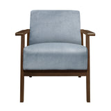 August Blue-Gray Accent Chair