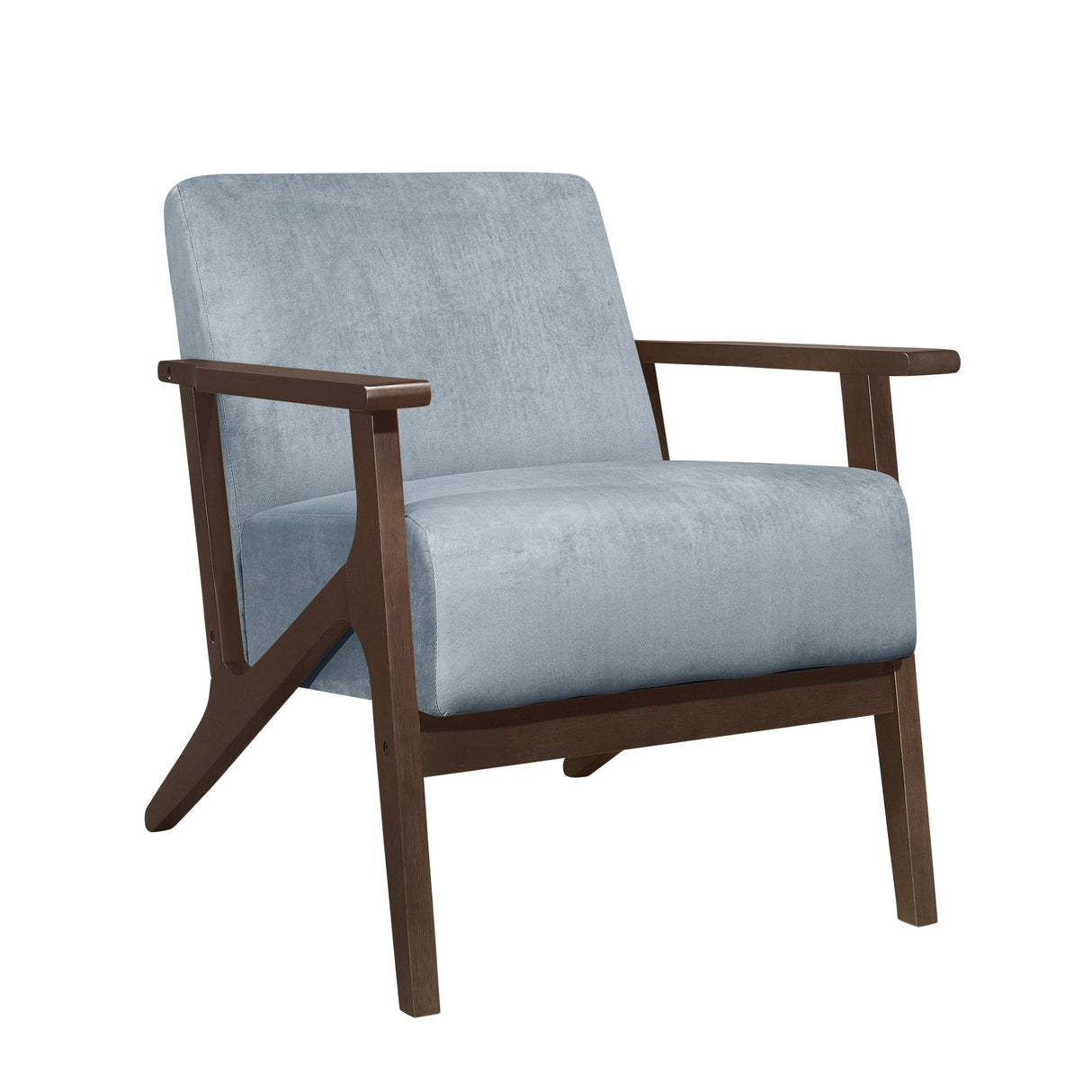 August Blue-Gray Accent Chair